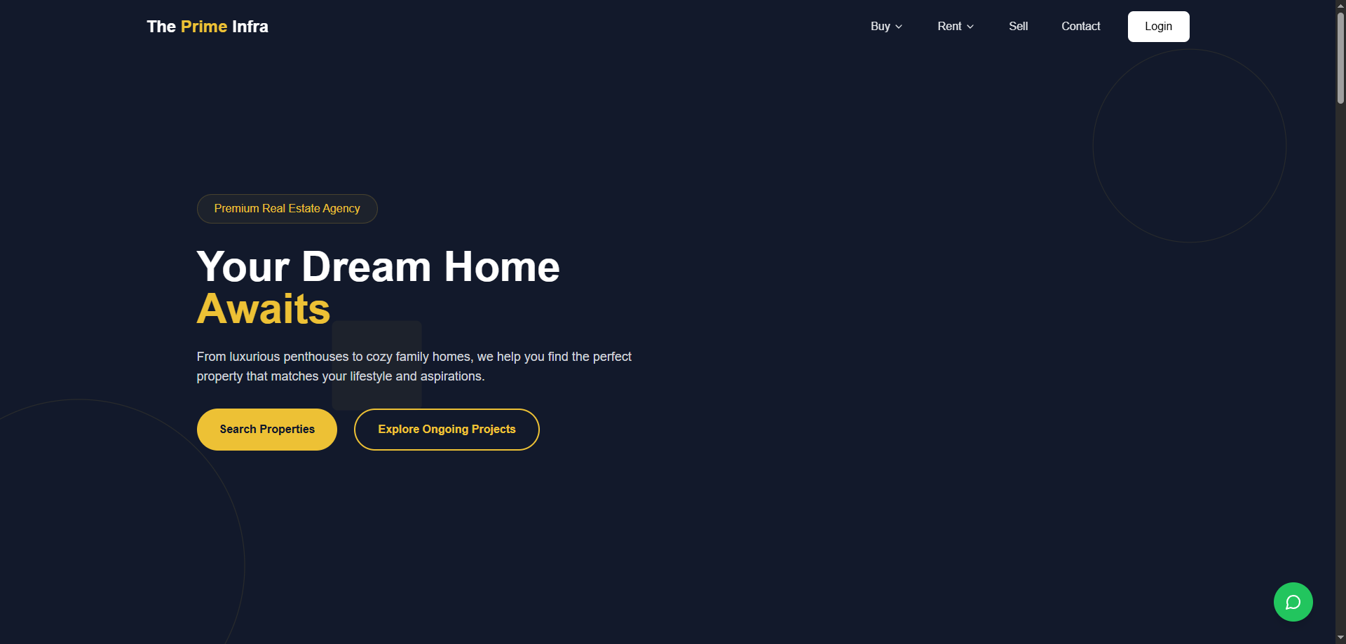 The Prime Infra Website